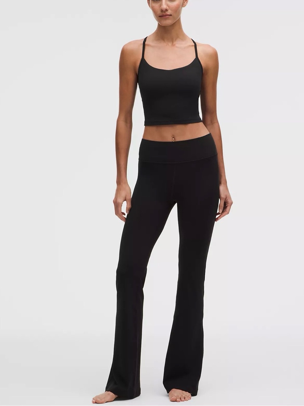 Lululemon Women's Groove Nulu High Rise Black Flare Pants leggings size 2